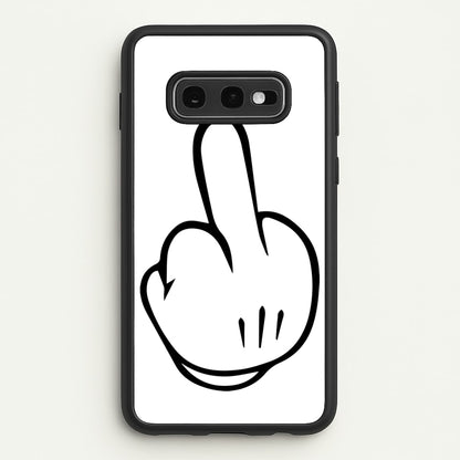 Fairytale Mouse Middle Finger  - Disney Phone Case for Galaxy S10e