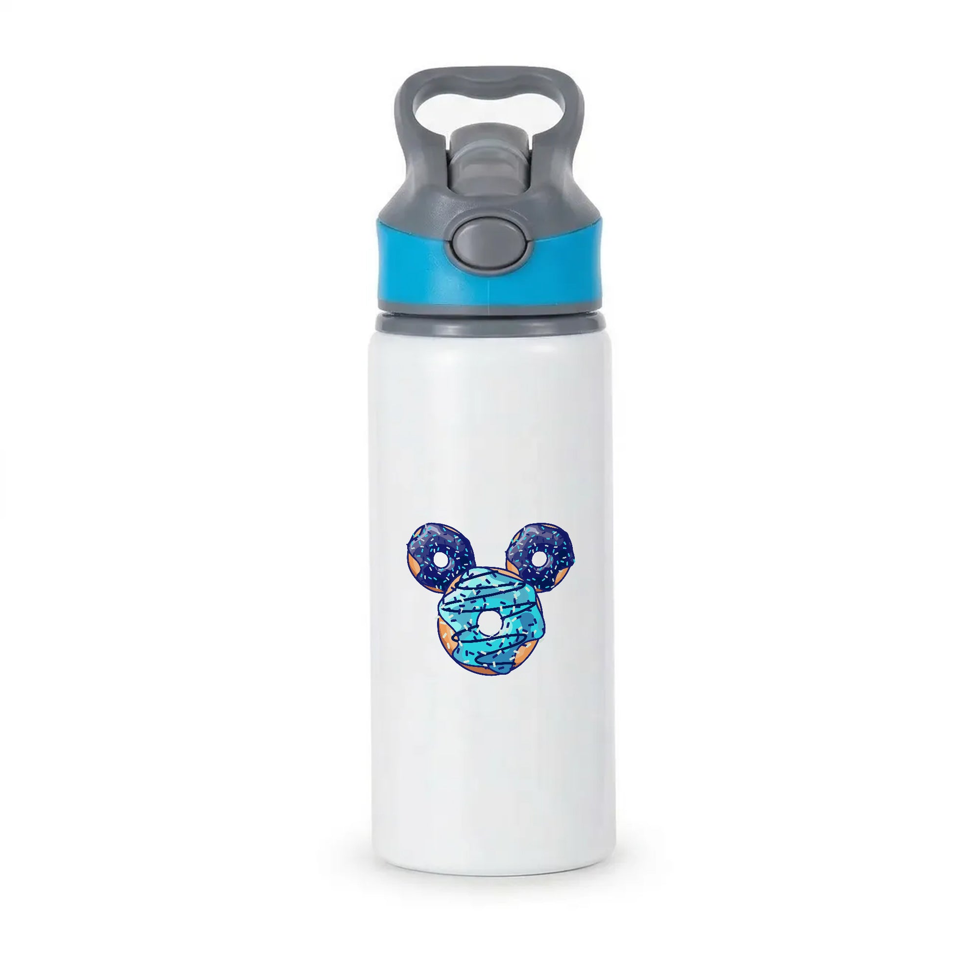 Fairytale Mouse Doughnuts Active Water Bottle - Blue