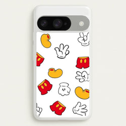 Mouse Gloves, Shorts and Shoes Phone Case for Google Pixel 10 / 10 Pro