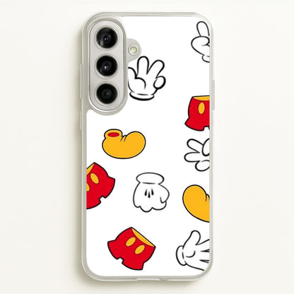 Mouse Gloves, Shorts and Shoes  - Disney Phone Case for Galaxy A56