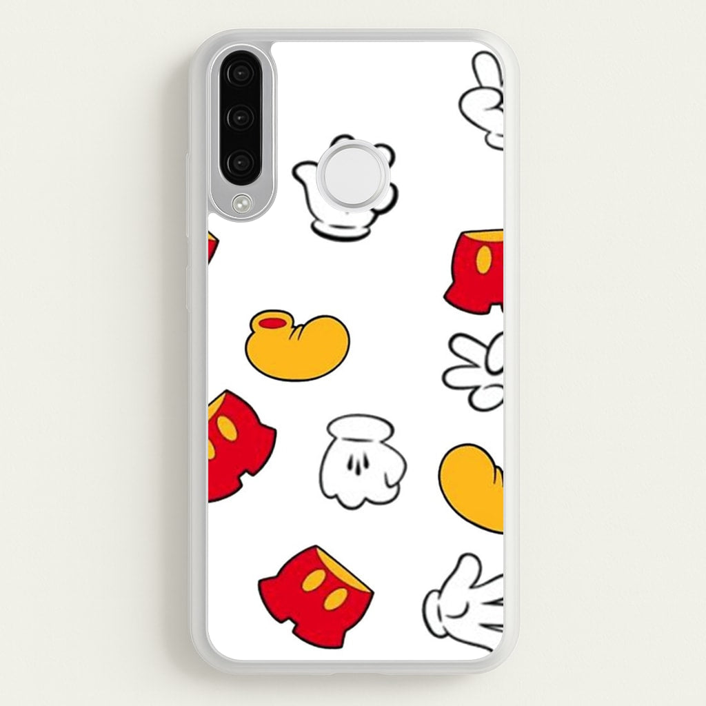 Mouse Gloves, Shorts and Shoes  - Disney Phone Case for Huawei P30 Lite