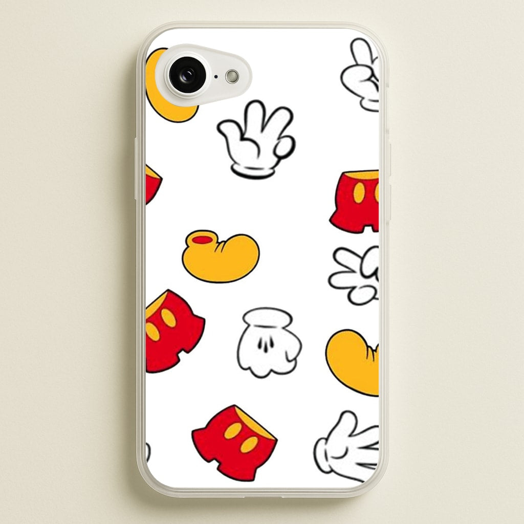 Mouse Gloves, Shorts and Shoes  - Disney Phone Case for iPhone 16e