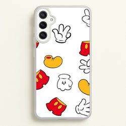 Mouse Gloves, Shorts and Shoes  - Disney Phone Case for Galaxy A36