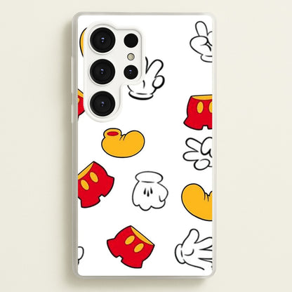 Mouse Gloves, Shorts and Shoes  - Disney Phone Case for Galaxy S25 Ultra