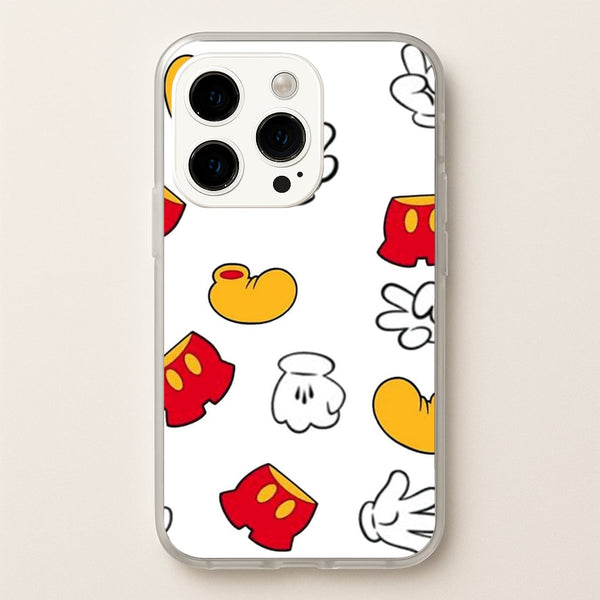 Mouse Gloves, Shorts and Shoes  - Disney Phone Case for iPhone 14 Pro Max