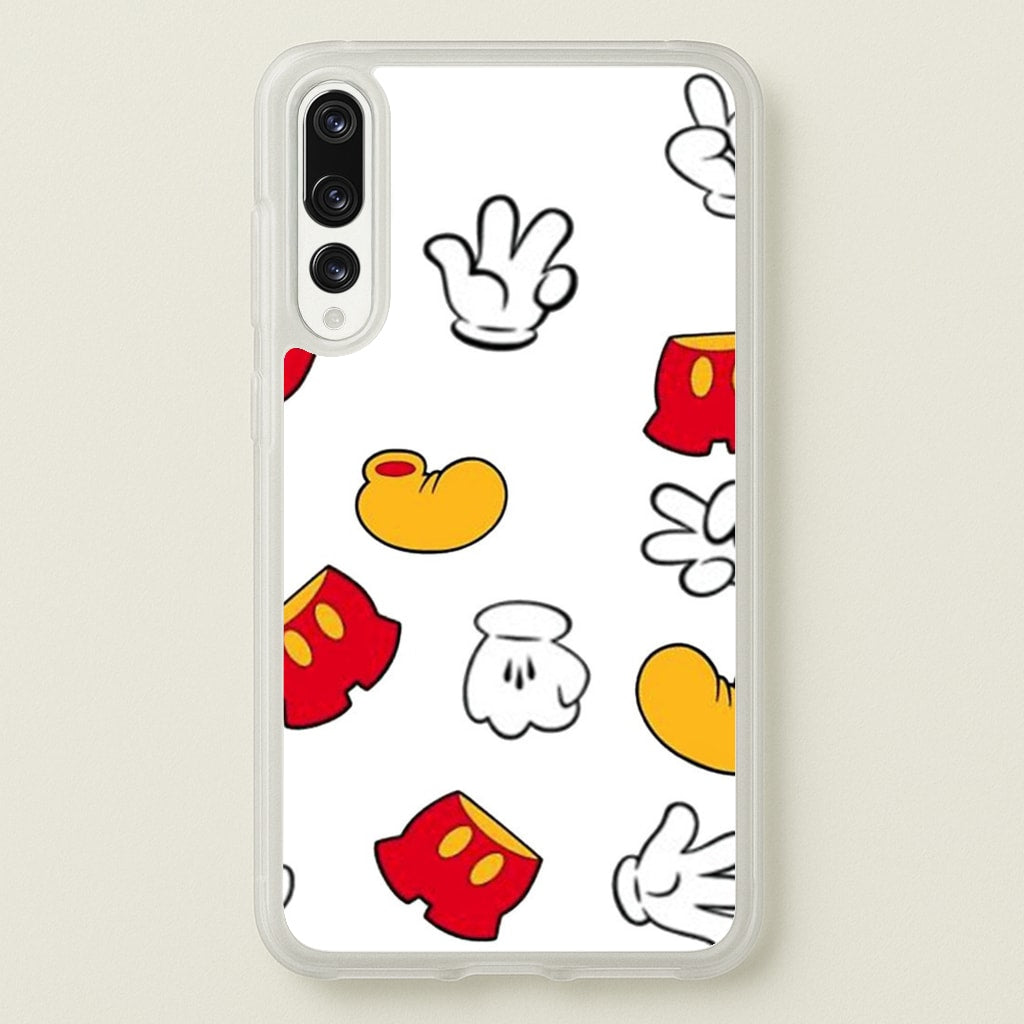 Mouse Gloves, Shorts and Shoes  - Disney Phone Case for Huawei P20 Pro