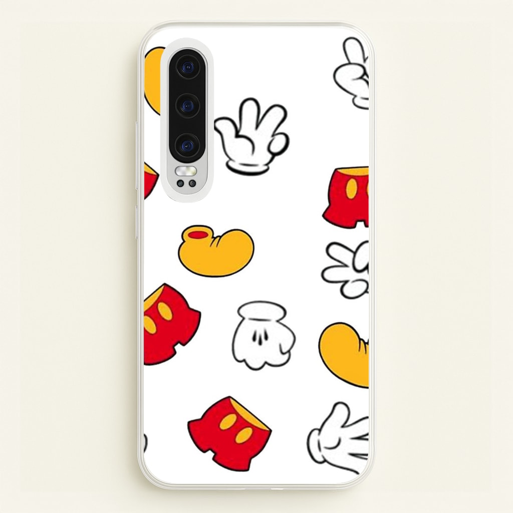 Mouse Gloves, Shorts and Shoes  - Disney Phone Case for Huawei P30