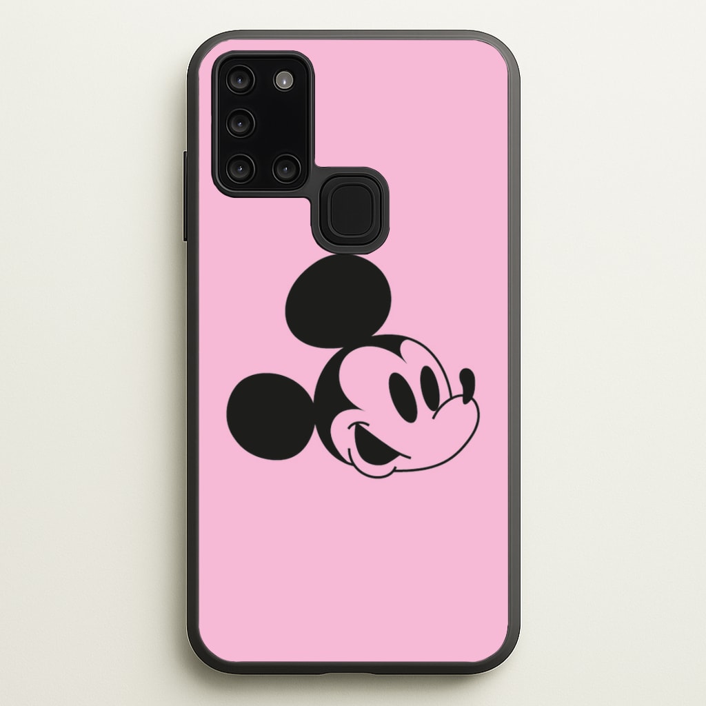 Pink Mickey  - Mickey Mouse Phone Case for Galaxy A21s