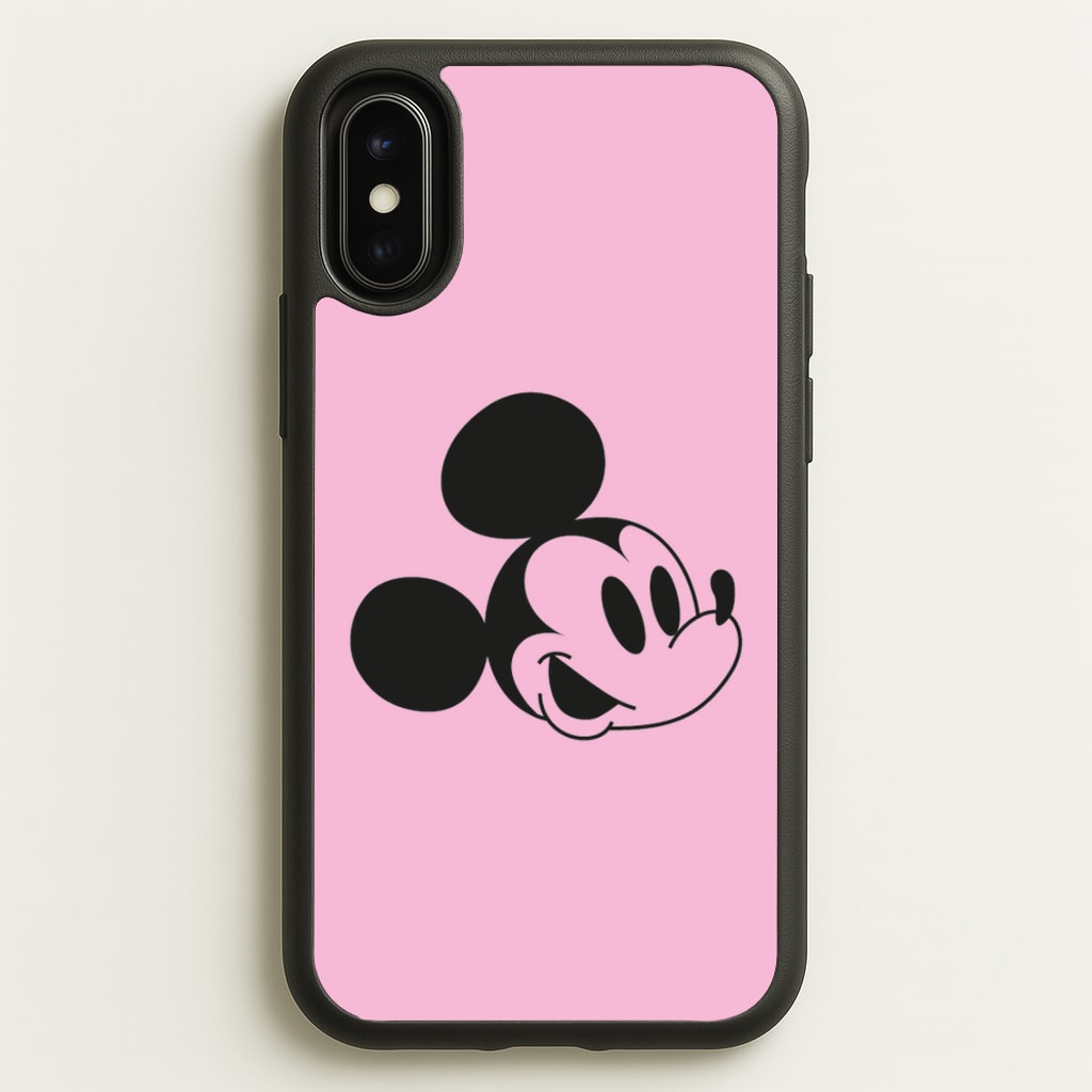 Pink Mickey  - Mickey Mouse Phone Case for iPhone X / XS