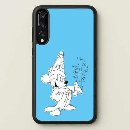Wizard Mickey Blue  - Mickey Mouse Phone Case for Huawei P20 Pro