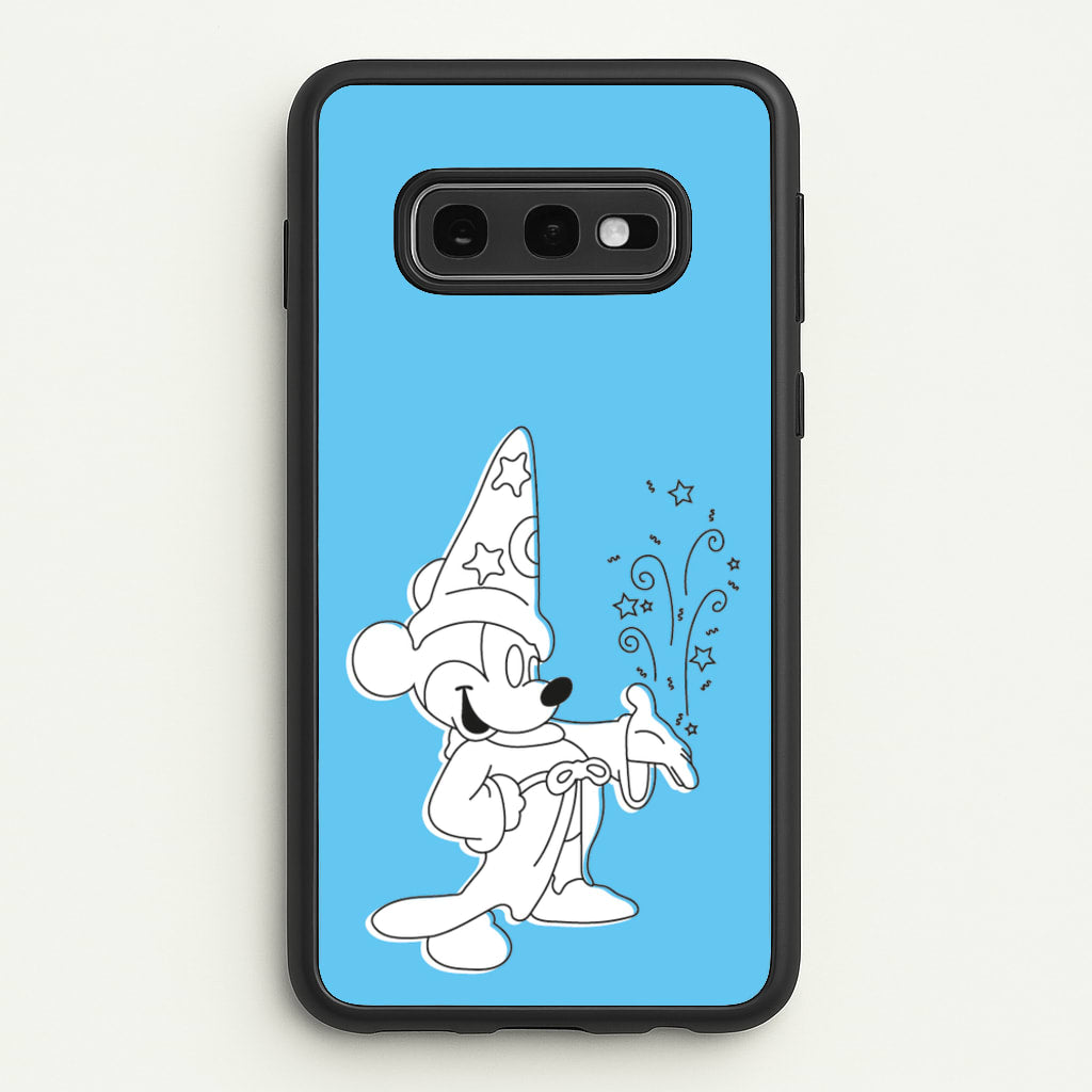 Wizard Mickey Blue  - Mickey Mouse Phone Case for Galaxy S10e