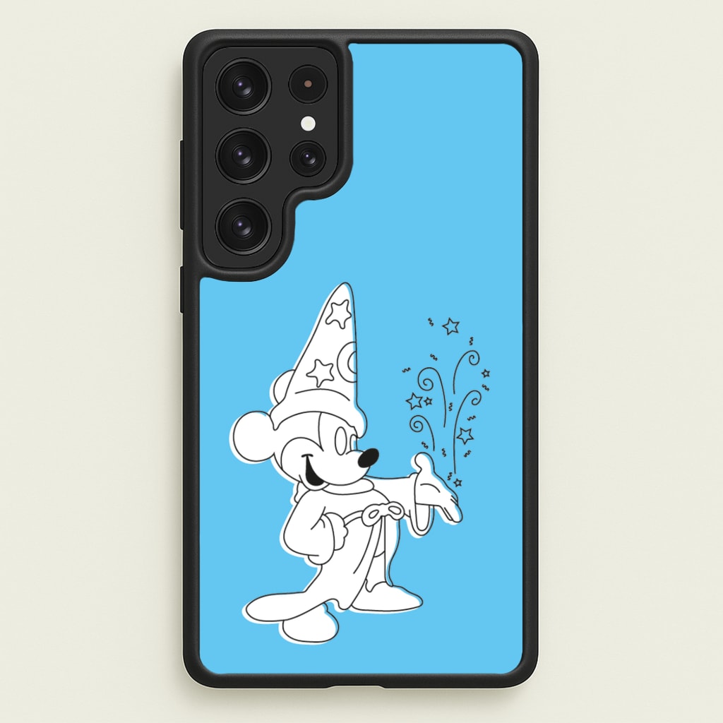Wizard Mickey Blue  - Mickey Mouse Phone Case for Galaxy S22 Ultra