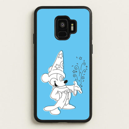 Wizard Mickey Blue  - Mickey Mouse Phone Case for Galaxy S9
