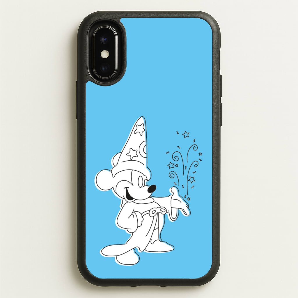 Wizard Mickey Blue  - Mickey Mouse Phone Case for iPhone X / XS