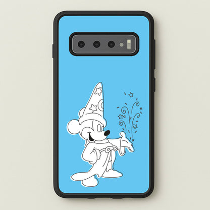 Wizard Mickey Blue  - Mickey Mouse Phone Case for Galaxy S10 Plus