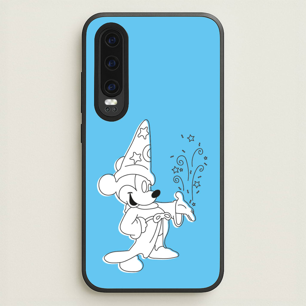 Wizard Mickey Blue  - Mickey Mouse Phone Case for Huawei P30