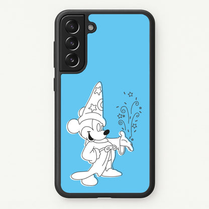 Wizard Mickey Blue  - Mickey Mouse Phone Case for Galaxy S22