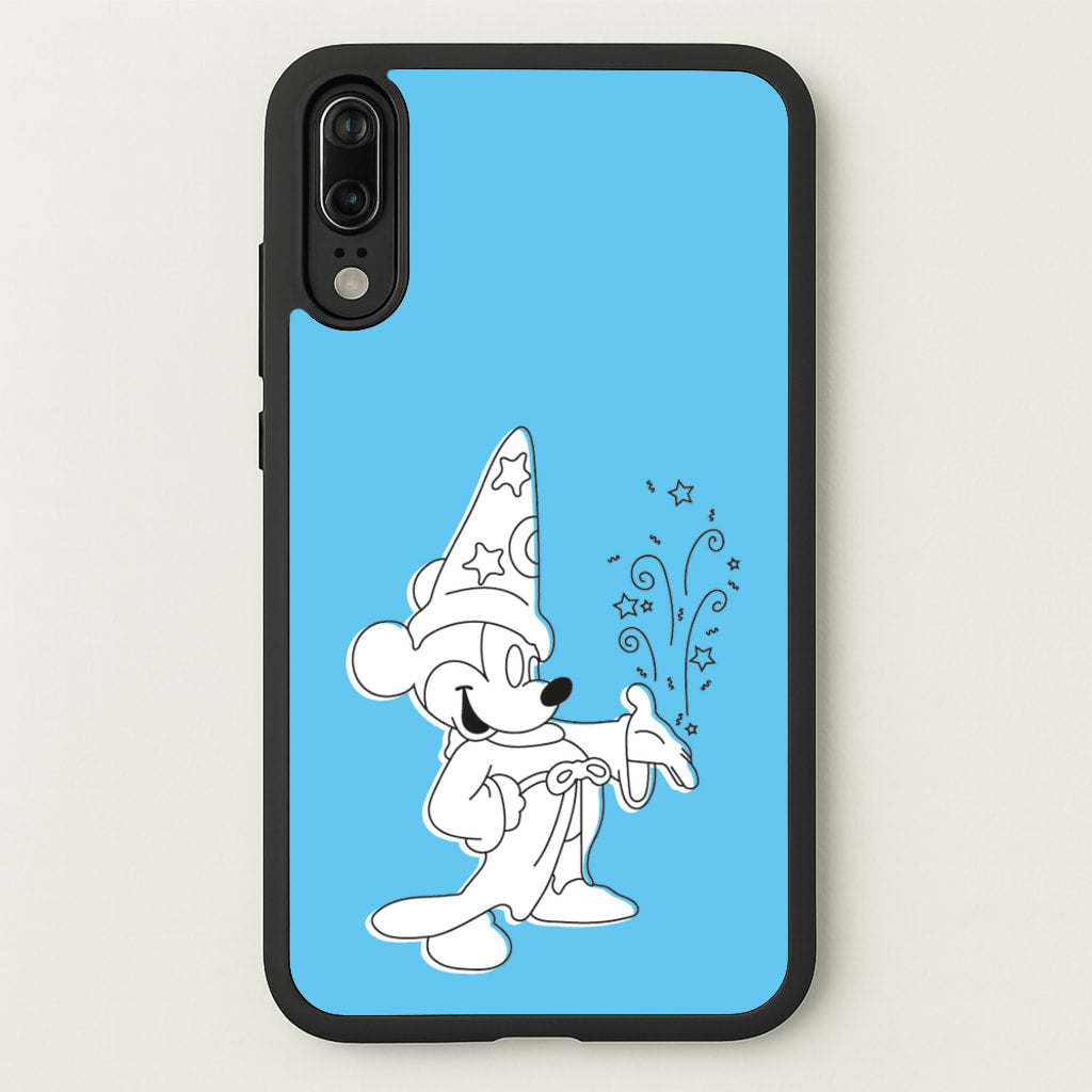 Wizard Mickey Blue  - Mickey Mouse Phone Case for Huawei P20