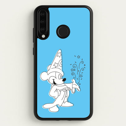 Wizard Mickey Blue  - Mickey Mouse Phone Case for Huawei P30 Lite