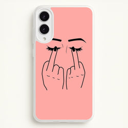 Middle Finger Eyes  -  Phone Case for Galaxy S25 Edge