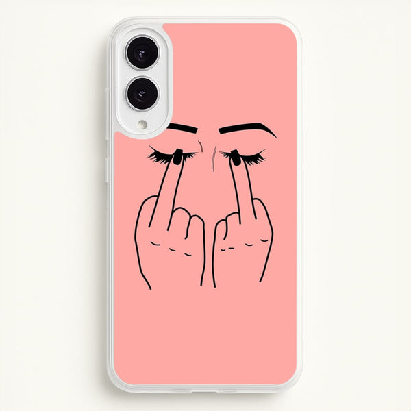 Middle Finger Eyes  -  Phone Case for Galaxy S25 Edge