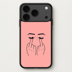 Middle Finger Eyes Phone Case for iPhone 17 Pro Max