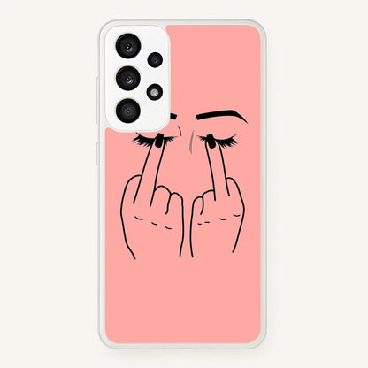 Middle Finger Eyes  -  Phone Case for Galaxy A53