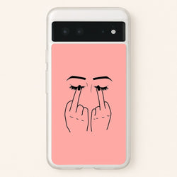 Middle Finger Eyes  -  Phone Case for Google Pixel 6