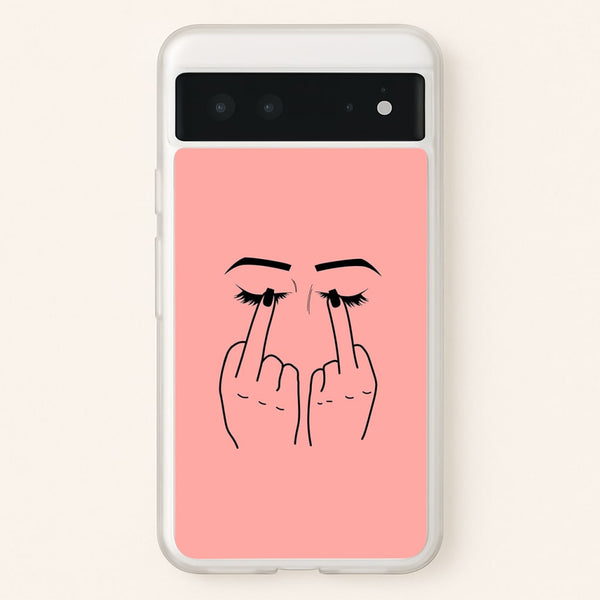 Middle Finger Eyes  -  Phone Case for Google Pixel 6