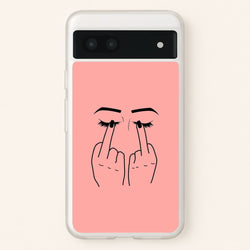 Middle Finger Eyes  -  Phone Case for Google Pixel 7a