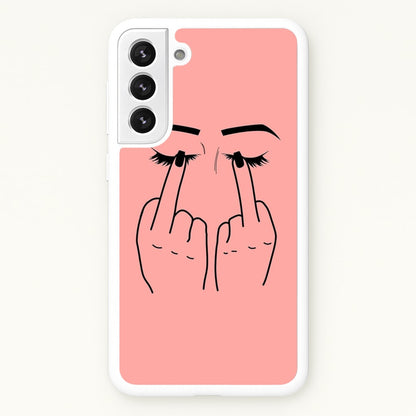 Middle Finger Eyes  -  Phone Case for Galaxy S22 Plus