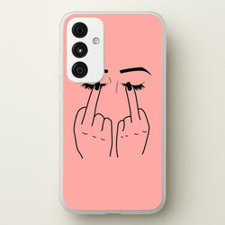 Middle Finger Eyes  -  Phone Case for Galaxy A55
