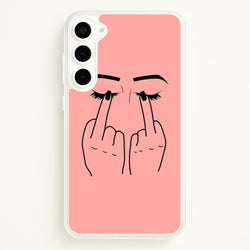 Middle Finger Eyes  -  Phone Case for Galaxy S23 Plus
