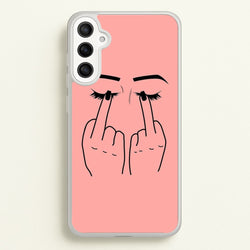Middle Finger Eyes  -  Phone Case for Galaxy A34