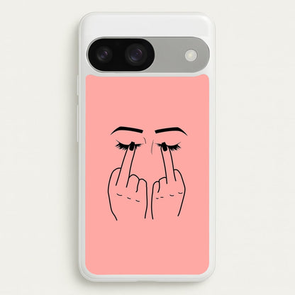 Middle Finger Eyes  -  Phone Case for Google Pixel 9 / 9 Pro