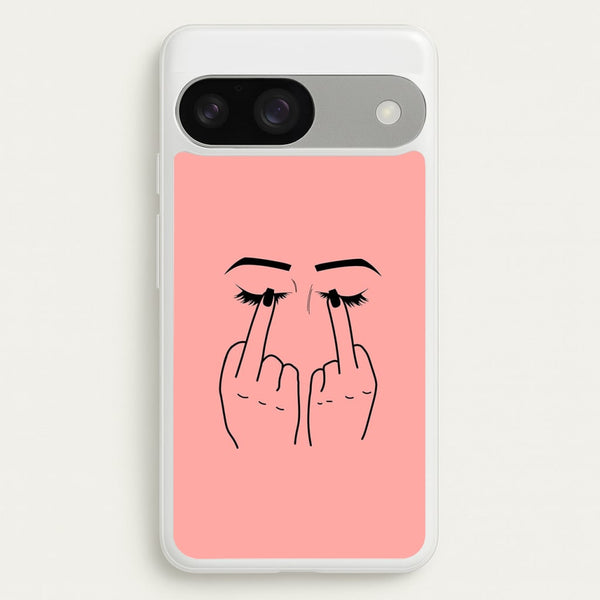 Middle Finger Eyes  -  Phone Case for Google Pixel 9 / 9 Pro
