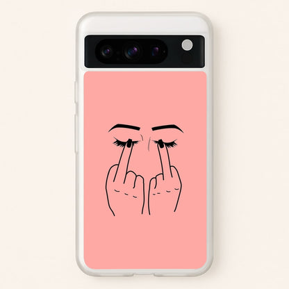 Middle Finger Eyes  -  Phone Case for Google Pixel 8 Pro