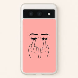 Middle Finger Eyes  -  Phone Case for Google Pixel 8a