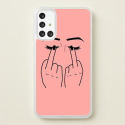 Middle Finger Eyes  -  Phone Case for Galaxy A71
