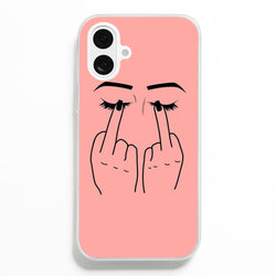 Middle Finger Eyes  -  Phone Case for iPhone 16 Plus