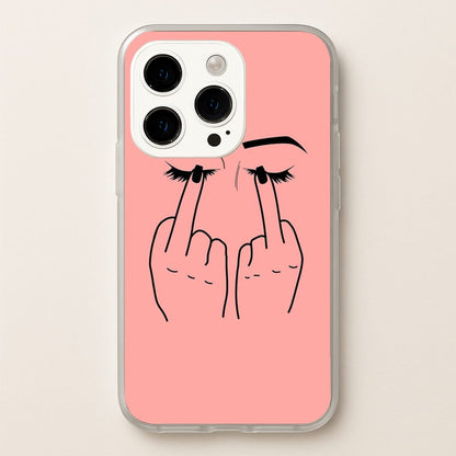 Middle Finger Eyes  -  Phone Case for iPhone 15 Pro Max