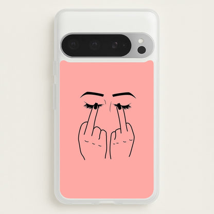 Middle Finger Eyes  -  Phone Case for Google Pixel 9 Pro XL