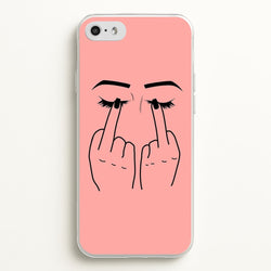 Middle Finger Eyes  -  Phone Case for iPhone 5 / 5s / SE 2016