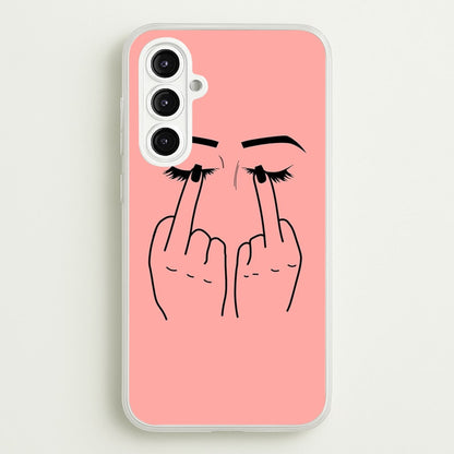 Middle Finger Eyes  -  Phone Case for Galaxy A16