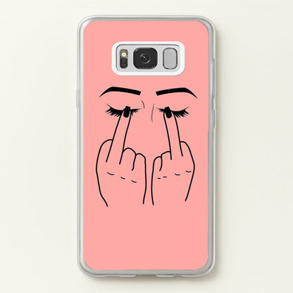 Middle Finger Eyes  -  Phone Case for Galaxy S8