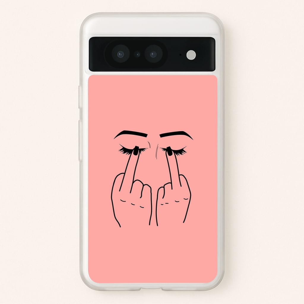 Middle Finger Eyes  -  Phone Case for Google Pixel 8