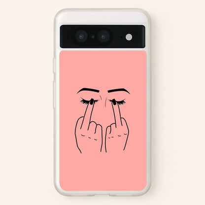 Middle Finger Eyes  -  Phone Case for Google Pixel 8