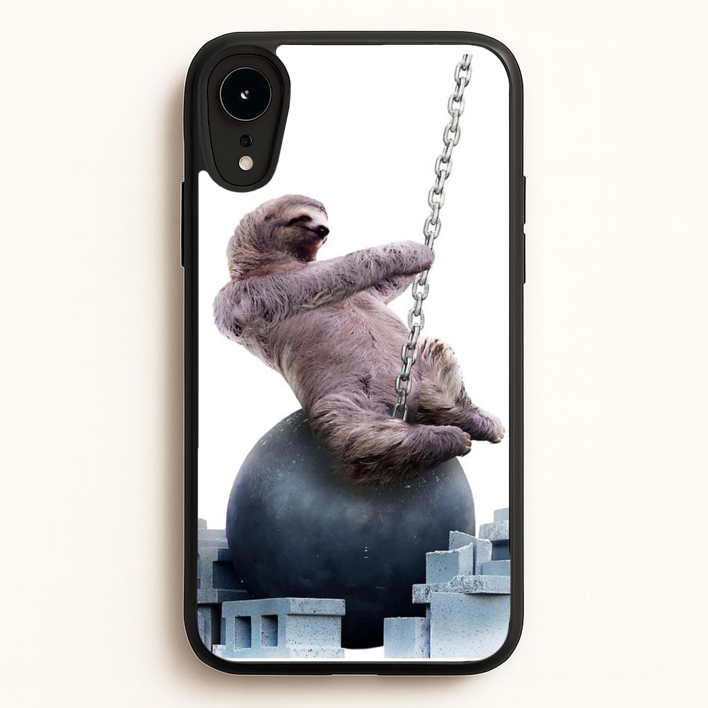 Wrecking Ball Sloth  - Miley Cyrus Phone Case for iPhone XR