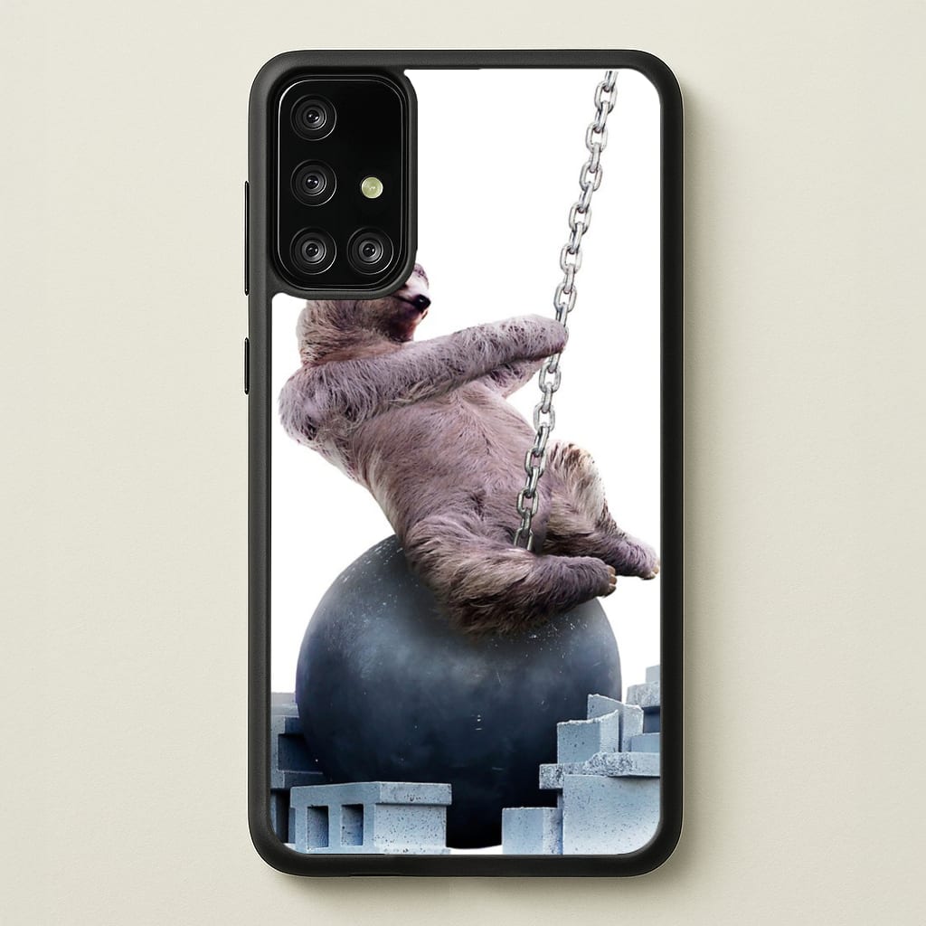 Wrecking Ball Sloth  - Miley Cyrus Phone Case for Galaxy A71