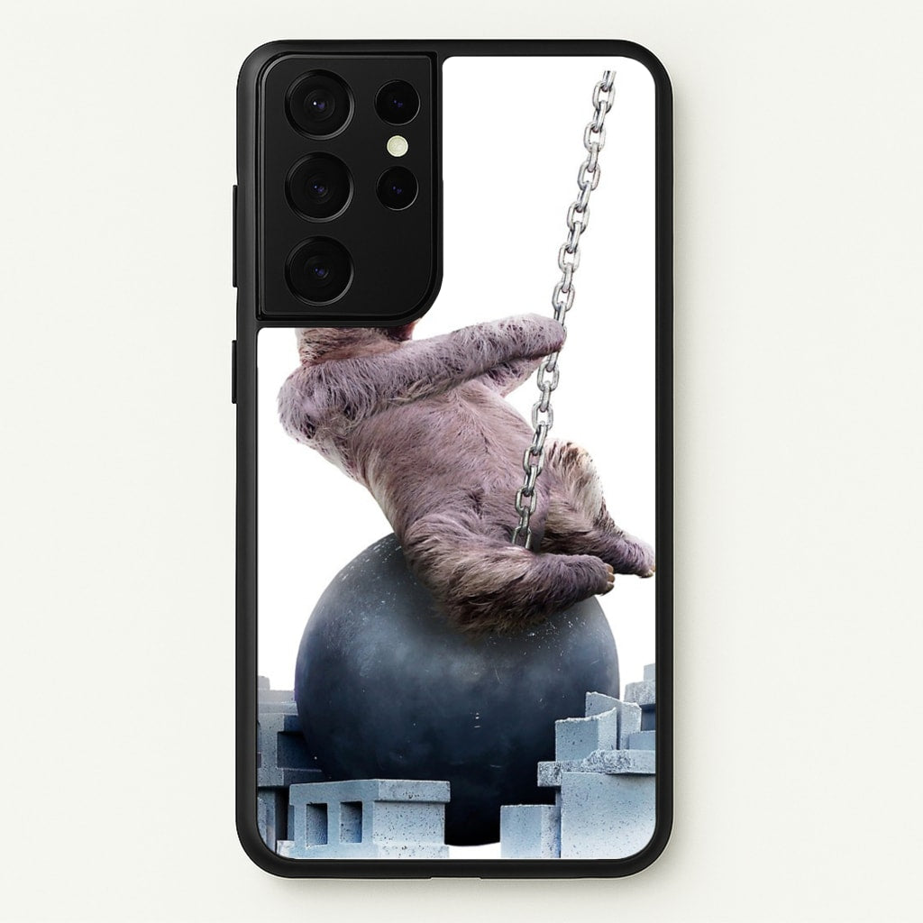 Wrecking Ball Sloth  - Miley Cyrus Phone Case for Galaxy S21 Ultra